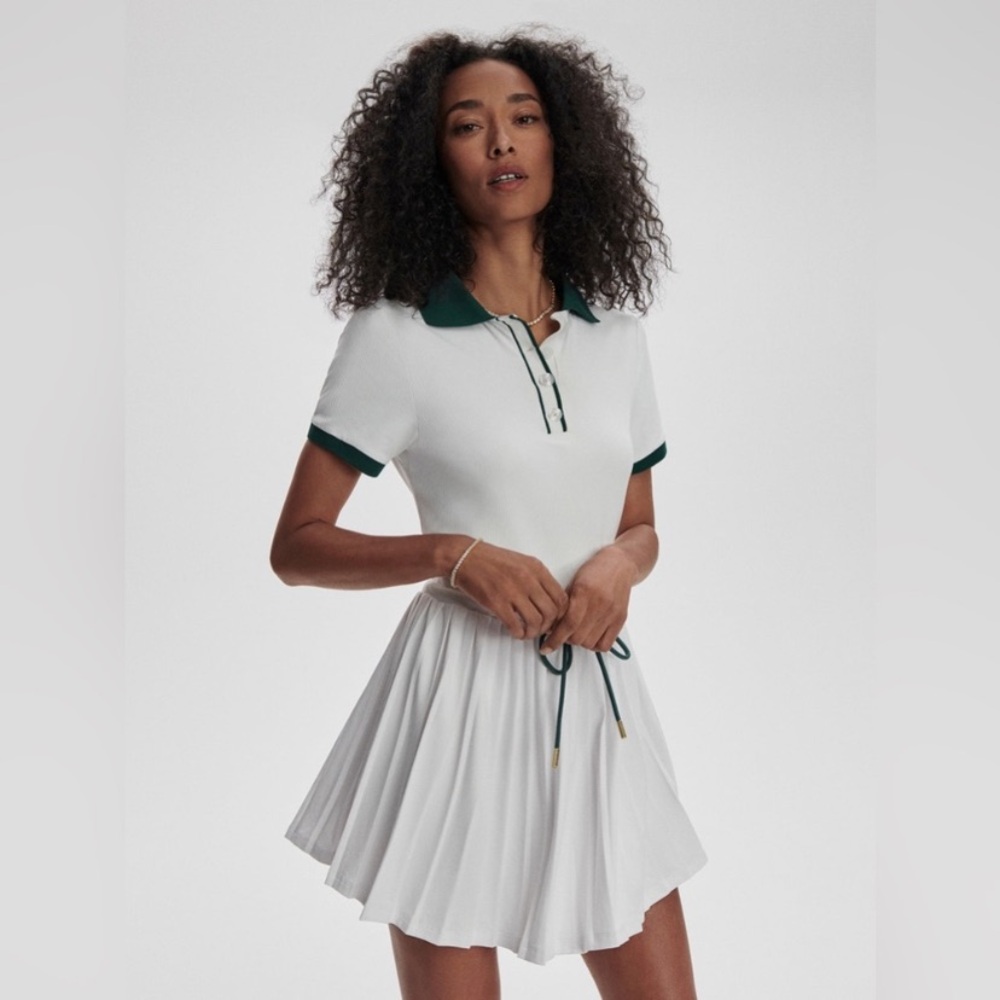 🌸 Varley Paloma 🌸 White Tennis Dress. Get ready for spring! Flattering!